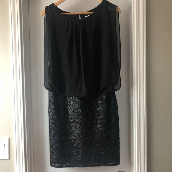 Aidan Mattox Blouson Sequin Skirt Dress size 4 - Picture 2 of 7